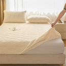 Axyaa Winter Coral Fleece Fitted Sheet - Plush Warm Bed Linen for Double Queen King Beds