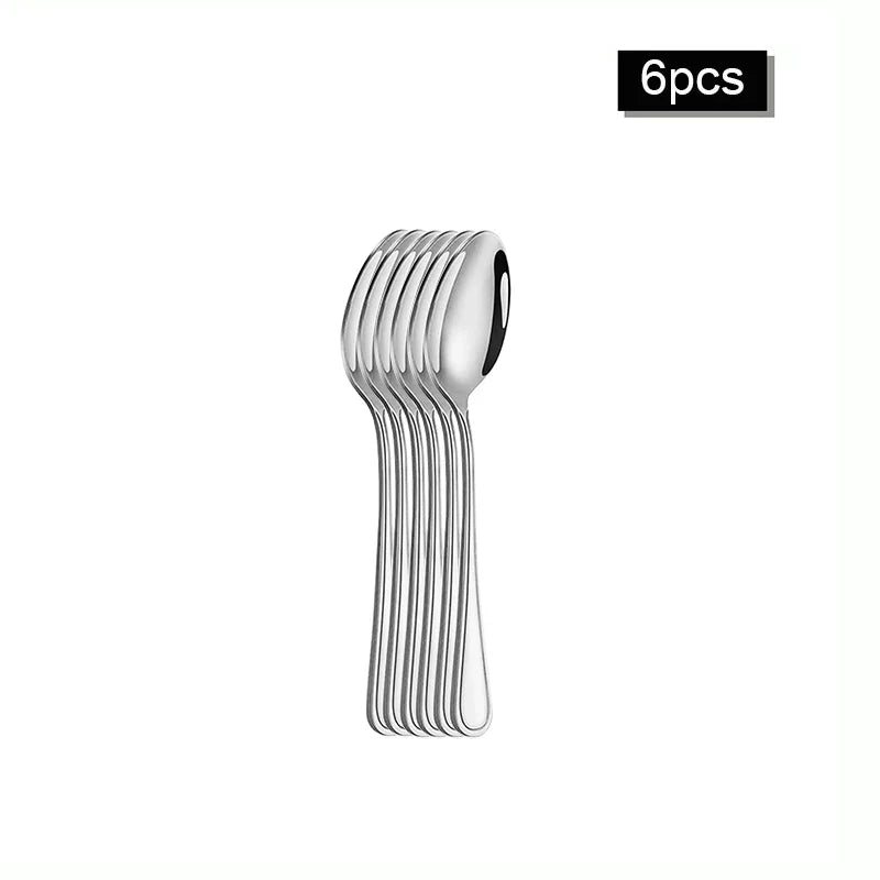 Axyaa 30-Piece Stainless Steel Cutlery Set - Ideal for Restaurants and Hotels