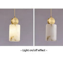 Axyaa Nordic LED Pendant Lamp: Modern Marble Chandelier for Bedroom, Kitchen, Dining Room