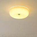 Axyaa Retro Round Glass LED Ceiling Lamp for Home Decor Lighting