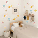 Axyaa Rainbow Boho Star Cloud Wall Sticker Nordic Decor Nursery Room Art