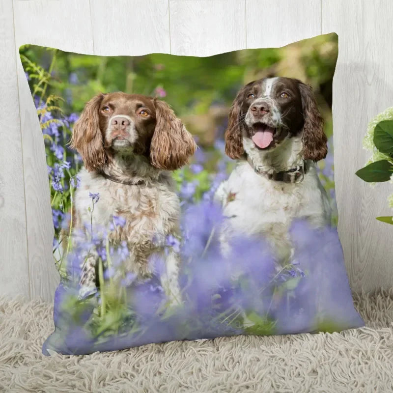 Axyaa Cocker Spaniel Sofa Cushion Cover - Creative and Simple Home Decor