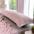 Couple Flannel Fleece Pillowcase Set, 120x48cm, Grey, Axyaa Brand