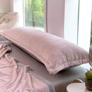 Couple Flannel Fleece Pillowcase Set, 120x48cm, Grey, Axyaa Brand