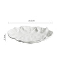 Axyaa Ceramic Salad Plate with Frosted Texture, Shallow Design - Artistic Tableware