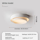 Axyaa Nordic Modern Ceiling Lamp in Black and White for Home Office and Living Room