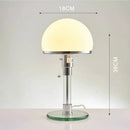 Axyaa Glass LED Desk Lamp | Minimalist Bauhaus Design for Living Room & Bedroom