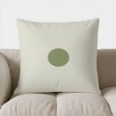 Axyaa Green Circle Pattern Throw Pillow Cover for Sofa, Bedroom, Car