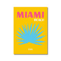 Mykonos Palm Miami Wall Art Poster Print by Axyaa - Boho Maximalist Style