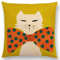 Axyaa Cartoon Animals Cushion Cover - Cat Flamingo Penguin Rabbit Pillow Case