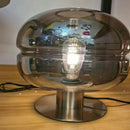 Axyaa Smoke Grey Small Table Lamp for Cozy Home Decor