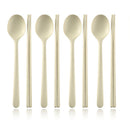 Axyaa Silicone Cutlery Set with Colorful Korean Chopsticks & Spoon