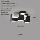 Axyaa Square Black White LED Ceiling Lamp for Modern Home Decor