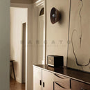 Axyaa Walnut Wood Glass Wall Sconce: Modern Vintage Wabi-sabi Style Lighting