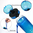 Axyaa Sports Water Bottle: Leak Proof, Colorful, Portable for Gym, Fitness, Travel