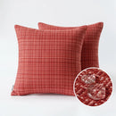 Axyaa 45x45cm Christmas Red Waterproof Pillowcase Farmhouse Cushion Covers