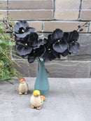 Axyaa Black Butterfly Orchid Silk Cloth Artificial Flower Home Decoration