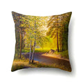 Axyaa Snowflake Christmas Cushion Cover 45*45cm - Four Seasons Scenery Decoration Pillow Case