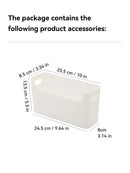 Axyaa Kitchen Organizer: Seasoning & Tableware Storage Box with Desktop Basket