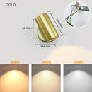 Axyaa LED Touch Wall Lamp 3 Tone Light, 350° Rotating Head, Modern Minimalist Design