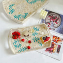 Axya Decorative Shell Tray: Colorful Organizer for Jewelry, Fruit, and More