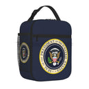 Axyaa Presidential Seal Insulated Lunch Bag for Work School Picnic Reusable Thermal Cooler
