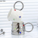 Axya Ceramic Electroplated Tea Coffee Milk Cups for Office Couples