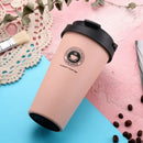 Axyaa Insulated Stainless Steel Travel Coffee Tumbler with Handle and Leak-Proof Lid