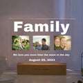 3D Acrylic Photo Lamp: Personalized LED Night Light by Axyaa for MOM DAD Family & Friends