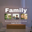 3D Acrylic Photo Lamp: Personalized LED Night Light by Axyaa for MOM DAD Family & Friends