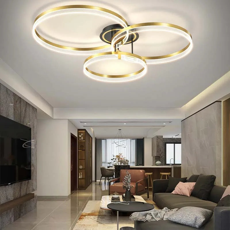 Axya LED Ceiling Chandelier Modern Luxury Acrylic Light Fixture for Home Decor