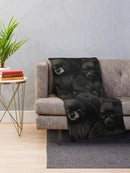 Axyaa Black Pomeranian Throw Blanket: Soft, Fluffy, and Beautiful Sofa Quilt Blanket
