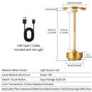 Axyaa Wireless Dimmable Retro Table Lamp - Rechargeable Touch Desk Lamp