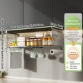 Stainless Steel Under Shelf Hanging Basket by Axyaa for Kitchen & Bathroom Organization