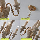 Axyaa Retro French Style Chandelier for Kitchen Living Room & Restaurant