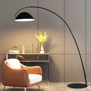 Axyaa Matte Black Fishing Floor Lamp for Luxury Living Room Lighting