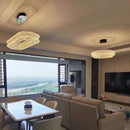 Axyaa Luxury Crystal Chandelier Ceiling Lamp for Family Villas, Living Rooms & Dining Rooms