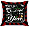 Axyaa Christmas Pillowcase with Zipper Closure for Living Room Sofa Cushion Suite