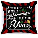 Axyaa Christmas Pillowcase with Zipper Closure for Living Room Sofa Cushion Suite