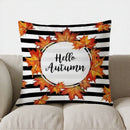 Axyaa Autumn Leaf Pattern Decorative Pillow Cover for Sofa Bedroom Car