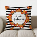 Axyaa Autumn Leaf Pattern Decorative Pillow Cover for Sofa, Bedroom, Car