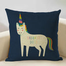 Axyaa Animal Linen Cushion Cover - Decorative Sofa Pillow - Home Decor - 45x45CM