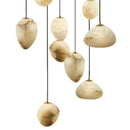 Axyaa Natural Marble Bedroom Chandelier - Designer Spanish Lighting for Restaurant, Hotel & Home