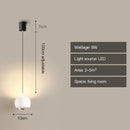 Axyaa Nordic Pendant Light: Modern Home Decor, Plated Hanging Lamp for Bedroom, Dining Room