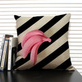 Axyaa Cactus Pineapple Pattern Cushion Cover 45x45 Linen Pillowcase