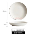 Axyaa Ceramic Deep Soup Plate 8.25" - High-End Dining Tableware Schussel