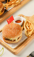 Axyaa Oak Pizza Tray, Steak Board, Sushi Plate, French Fries Chicken Bread Plate