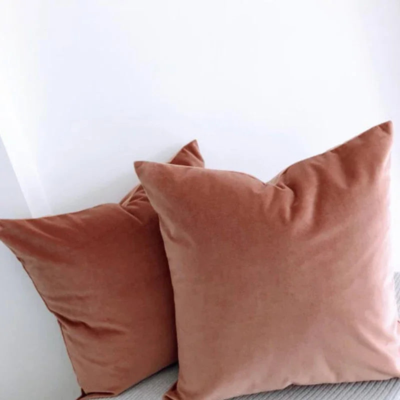 Axyaa Velvet Cushion and Throw Pillow Cover Set for Home Décor