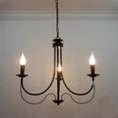 Axyaa Retro Industrial Chandelier for European Country Decor in Living Room Bedroom