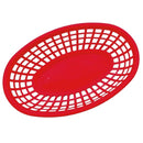 Axyaa Oval Plastic Food Baskets Set of 4 - Colorful Reusable Serving Plates